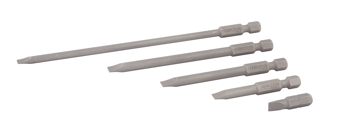 İzeltaş Düz Bits Uç 50 mm 0,8x5,5