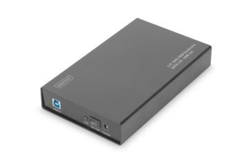 Assmann Digitus 3,5 Ya Da 2,5 Inch Sata I/Iı/Iıı Ssd/Hdd İçin Harici Kutu, Alüminyum, Bağlantı Arayüzü Usb 3.0, Elektrik Beslemesi Harici Güç Adaptörü