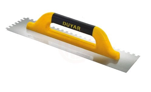 Duyar Seramik Malası Kapalı Plastik Saplı Kare 15x15 Diş 40 Cm