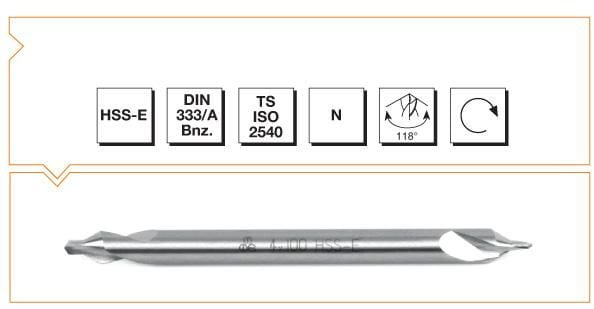Makine Takım Punta Matkabı Uzun Hss-E Dın 333/A Bnz 3X8X100 Mm