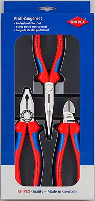 Knipex 00 20 11 PENSE KARGABURUN YAN KESKİ 3 LÜ SET - KNI002011