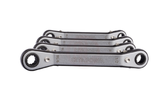 Ceta Form 4 Parça Cırcırlı Yıldız Anahtar Takımı (Eğik) Sae