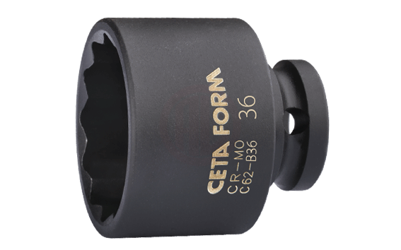 Ceta Form 1/2 İnç 12 Köşe (Yıldız) Havalı Lokma Anahtar 34 Mm