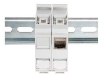 Assmann Digitus 1 X Keystone Modül İçin Dın-Ray Adaptörü, Ip20, Etiket Ve Toz Alanı Mevcut Digitus Dın-Rail Adapter Ip20 For Dıgıtus® Keystone Module