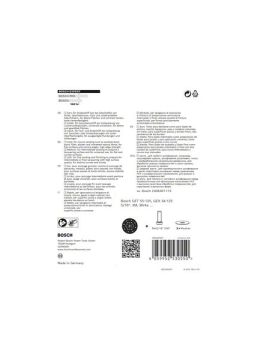 Bosch Sistem Aksesuarı / Expert Zımpara Tabanı ÇD-S 125 mm (GET55-125) - 2608900005