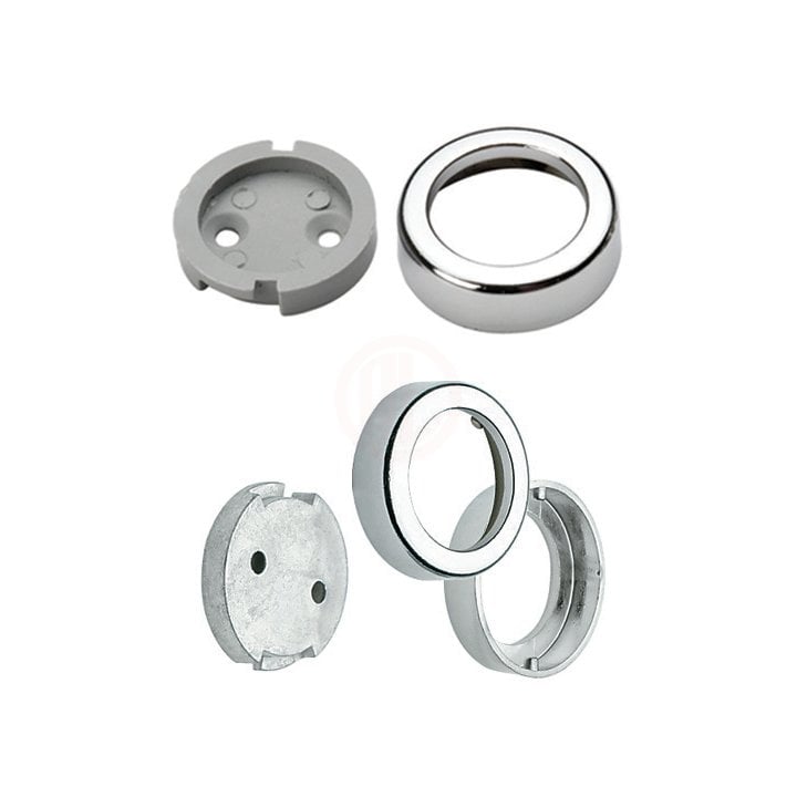 Ayder Metal Kapaklı Flanş Metal Taban Krom - D 0700