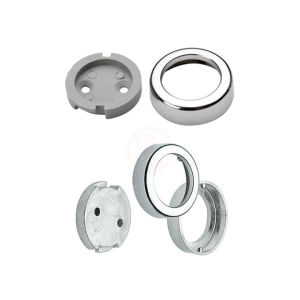 Ayder Metal Kapaklı Flanş Metal Taban Krom - D 0700