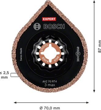 Bosch Starlock Aksesuarı / Expert Starlock Testere Ucu 3Max AVZ 70RT4 (1 Adet) - 2608900041