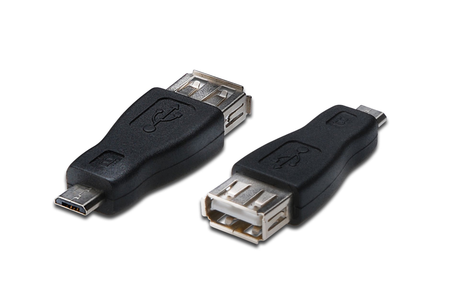 Assmann Usb Adaptörü, Micro B Erkek - Usb A Dişi, Usb 2.0 Uyumlu