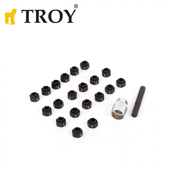 Troy 26154 Volkswagen Bijon Somunu Lokma Seti, 22 Parça