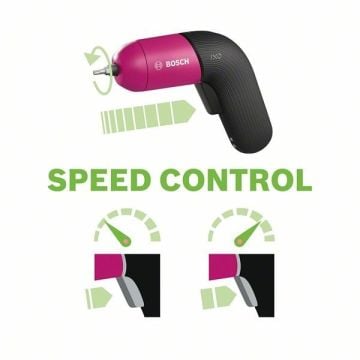 Bosch Akülü Vidalama Makinesi IXO 6 Colour Edition Pembe (Entegre Akü 1,5 Ah) - 06039C7002