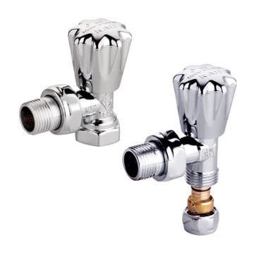 KAS Radyatör Vanası Köşe Havlupan 16x2 PEX-B Bağlantılı 1/2 İnç (KV3)