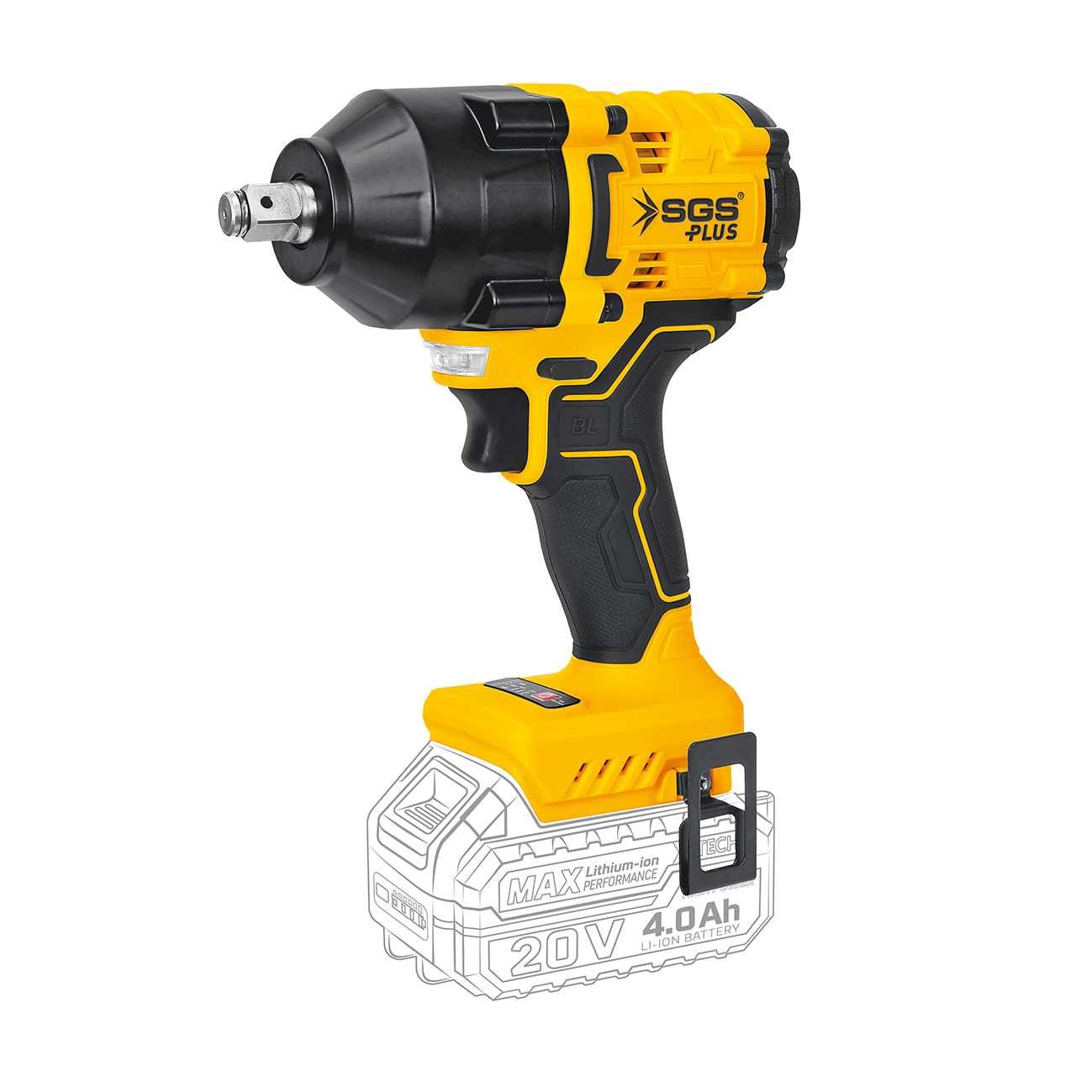 SGS 5503B Darbeli Somun Sıkma 650 Nm Tork (Kömürsüz Motor) Batarya ve Şarj Cihazı Dahil Değildir