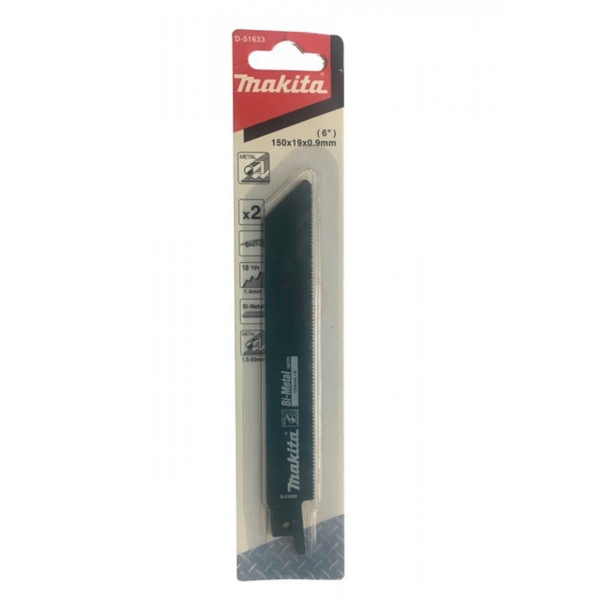 Makita Bi-Metal Kılıç Testere Bıçağı Set 150 mm 18 Diş (25 Adet) (D-51633-25)