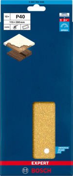 Bosch Zımpara Kağıdı Expert C470 115x280 40 Kum 14 Delikli 10 Lu Paket - 2608900846