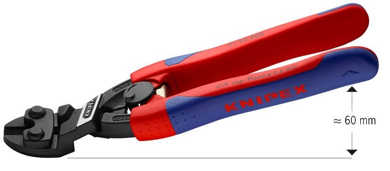 Knipex 71 22 YAYLI EĞRİ MAFSALLI KESKİ 200 MM - KNI7122200