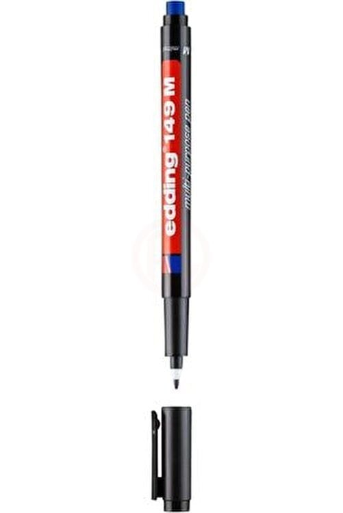 Edding 149 M Çok Amaçlı Asetat Kalemi - Silgili 1 mm Siyah