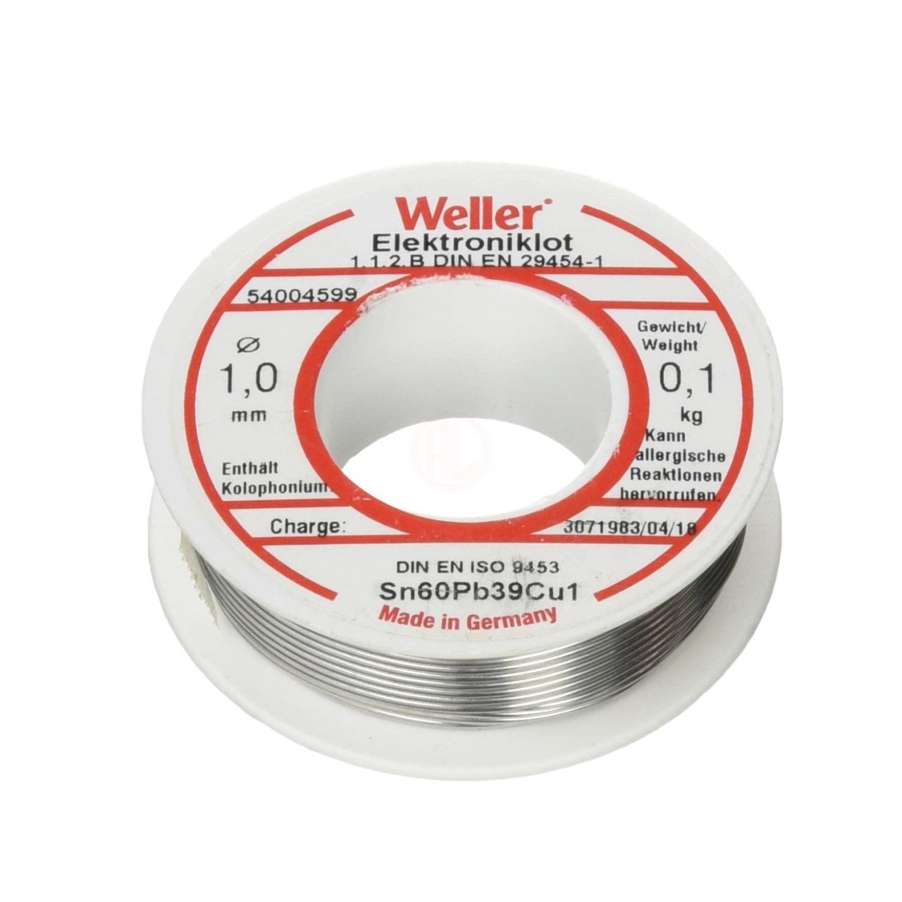Weller EL 60/40-100 ELEKTRONİKÇİ LEHİM TELİ VE PASTA - COOEL6040100