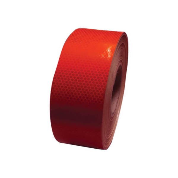 MFK Plastik Reflektif Bant 46 Mt 10 Cm Kırmızı Petekli - MFK8411