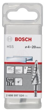 Bosch Spiral Kanallı HSS 9 Kademeli Matkap Ucu Altıgen Şaft Ø4-20 mm - 2608597524