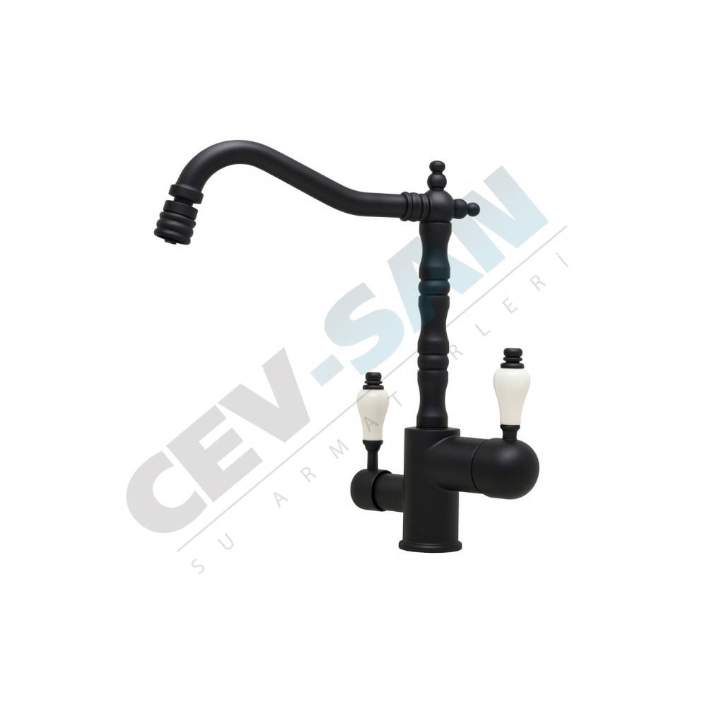 Cevsan Pull-Out Arıtmalı Lavabo Bataryası Siyah