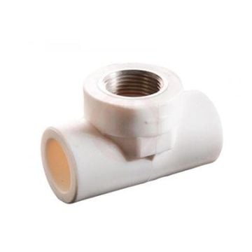Plastherm PPRC Geçme T Parçası İç Dişli 20x1/2x20 İnç İD - PP440200100