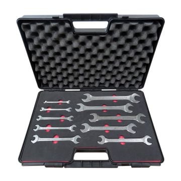 Brio Anahtar İki Ağız Set 10 Parça 6X7-24X27 Çantada