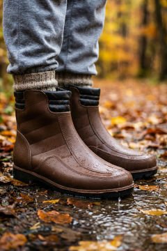 Gezer Kışlık Erkek Fermuarlı İçi Sıcak Astarlı Kar Bot Çizme