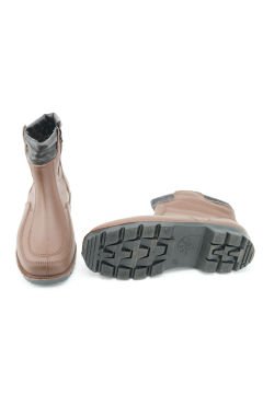 Gezer Kışlık Erkek Fermuarlı İçi Sıcak Astarlı Kar Bot Çizme