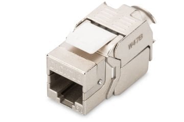 Assmann Digitus Cat 6A Keystone Jack, Zırhlı/Shielded, Re-Embedded, 500 Mhz Acc. Iso/Iec 11801:2002 Am2:2009/09, Aletsiz Sonlandırılabilir