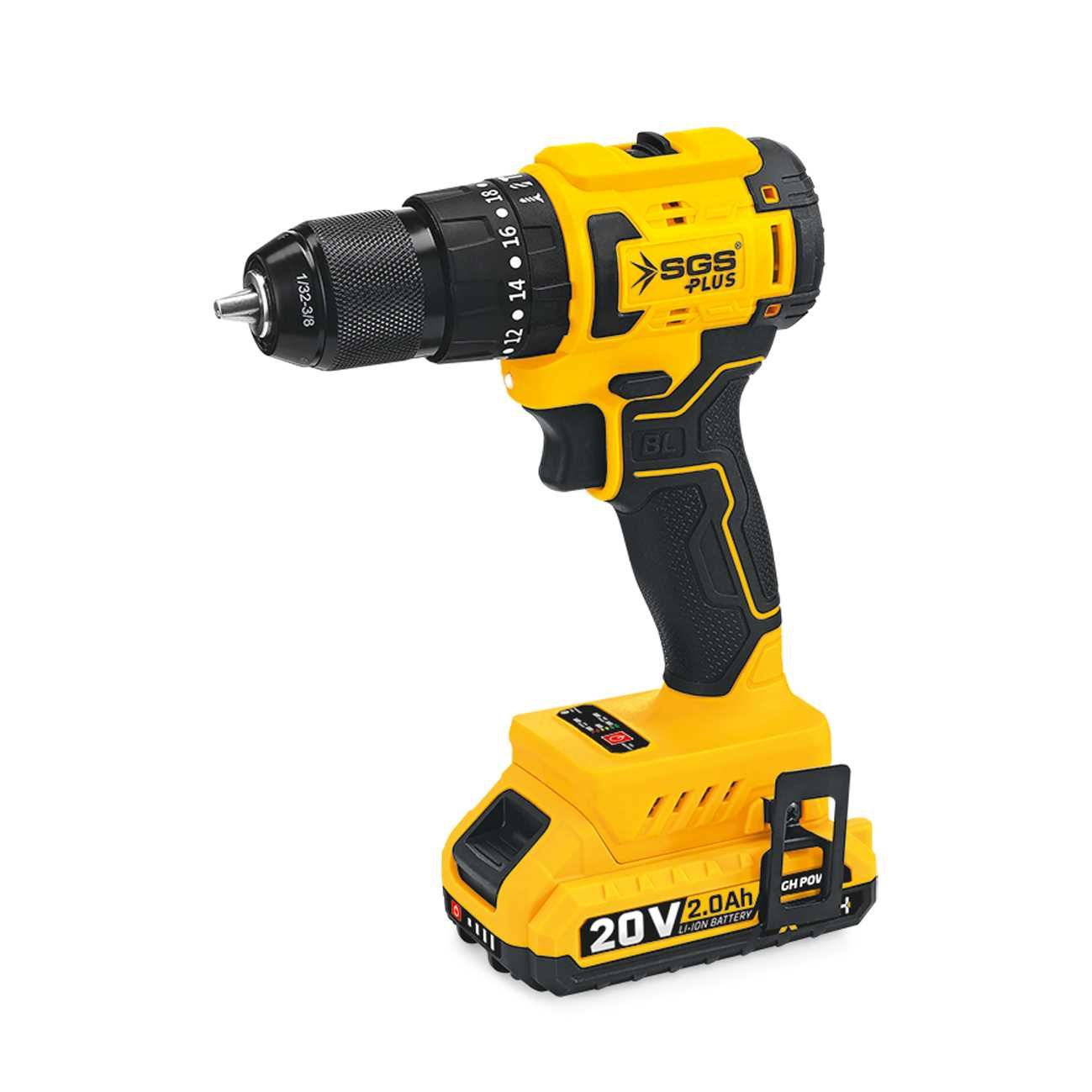 SGS 5532 Darbeli Matkap Seti 20 Volt 60Nm (2.0Ah) (Kömürsüz Motor)
