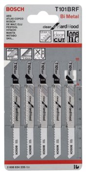 Bosch Dekupaj Testere Bıçağı Clean For HardWood T 101 BRF 100 mm (5 Adet) - 2608634235