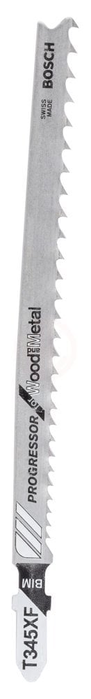 Bosch Dekupaj Testere Bıçağı Progressor For Wood And Metal T 345 XF 132 mm (100 Adet) - 2608634486