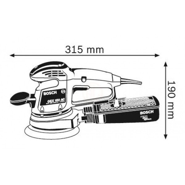 Bosch Gex 150 Ac Eksantrik Zımpara Makinası - 0601372768