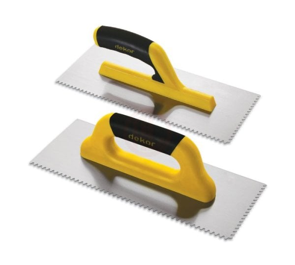 Dekor Hassan Seramik Malası Kapalı Plastik Saplı Üçgen Dişli Paslanmaz Çelik 50 Cm