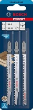 Bosch Dekupaj Testere Bıçağı Expert ExCleanfWood Set (3 Parça) - 2608900559