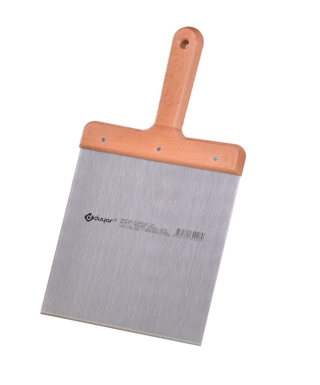 Duyar Macun Küreği Ahşap Saplı 18 Cm