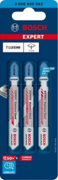 Bosch Dekupaj Testere Bıçağı Expert SpeciforInox T118EHM (3 Adet) - 2608900562