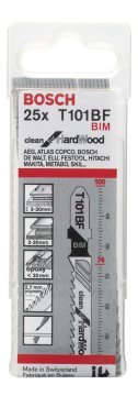 Bosch Dekupaj Testere Bıçağı Clean For HardWood T 101 BF 100 mm (25 Adet) - 2608634988
