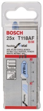 Bosch Dekupaj Testere Bıçağı Flexible For Metal T 118 AF 92 mm (25 Adet) - 2608634991