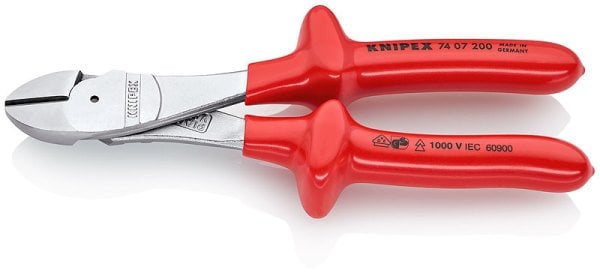 Knipex 74 07 AĞIR TİP VDE YAN KESKİ 200 MM - KNI7407200