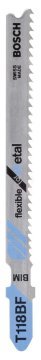 Bosch Dekupaj Testere Bıçağı Flexible For Metal T 118 BF 92 mm (25 Adet) - 2608634992