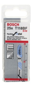 Bosch Dekupaj Testere Bıçağı Flexible For Metal T 118 BF 92 mm (25 Adet) - 2608634992