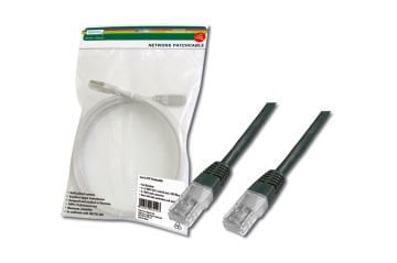 Assmann Digitus Cat-5E Utp Patch Kablosu, 10 Mt, Awg 26/7, Siyah Renk, 3P Sertifikalı
