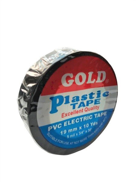 Gold ELEKTRİK BANDI SİYAH 19 MM x 10 YARD - GOLDSIYAH