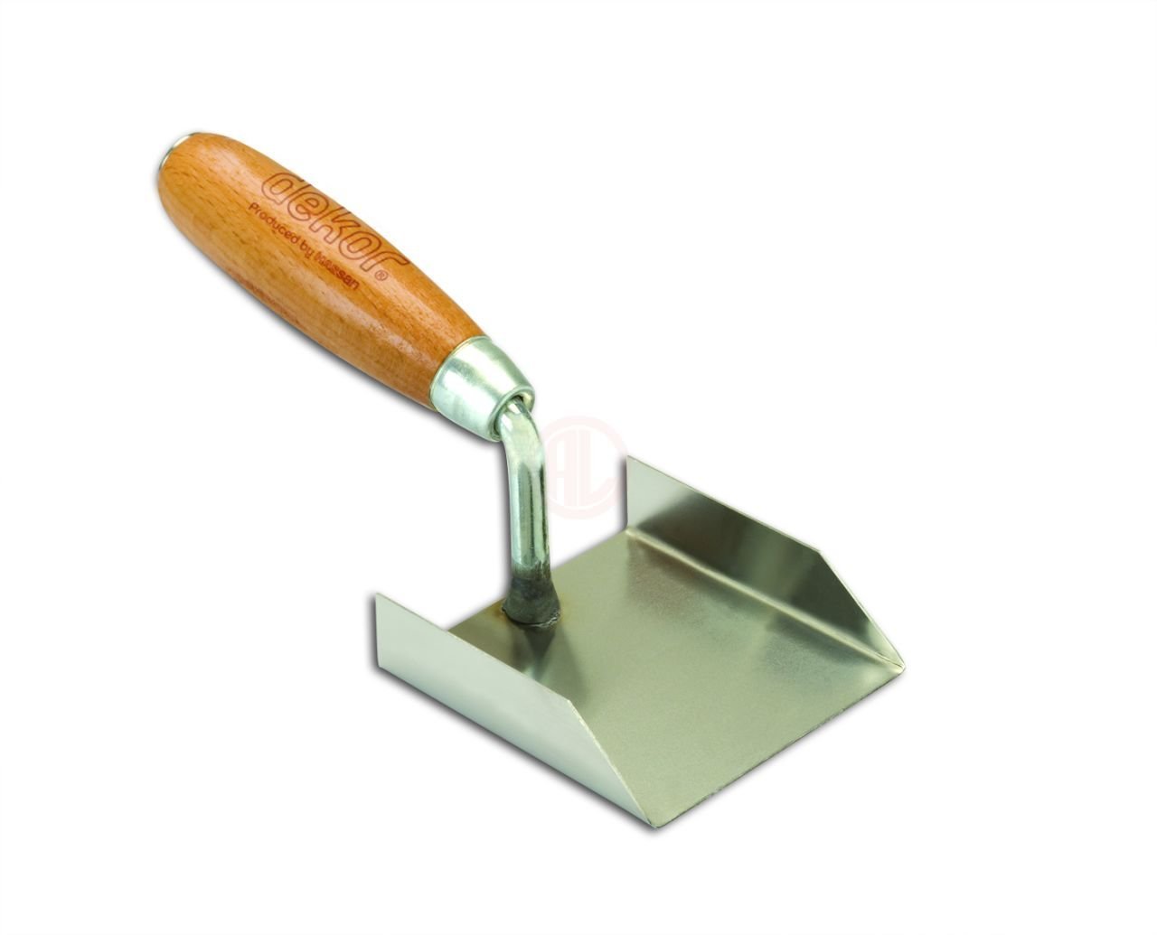 Dekor Hassan Köşe Malası Ahşap Saplı Paslanmaz Çelik 8 Cm