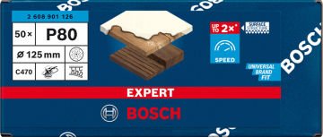 Bosch Zımpara Kağıdı Expert C470 115M  180 Kum 8 Delikli 5 Li Paket (2608901126) - 2608901126