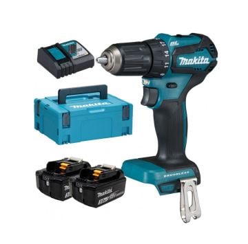 Makita Akülü Vidalama Matkabı DDF483RFJ (2 x 3,0 Ah Akü)