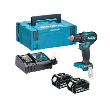 Makita Akülü Vidalama Matkabı DDF483RFJ (2 x 3,0 Ah Akü)