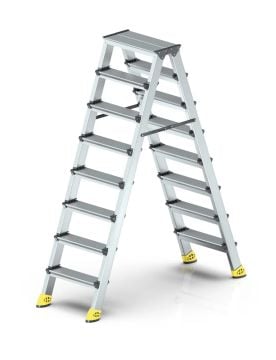MHT Sky Gold Çift Taraflı Aluminyum Merdiven 9+9